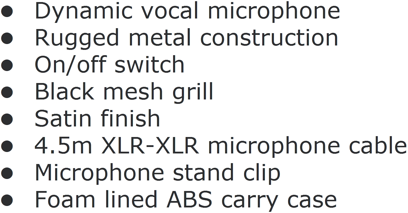 מיקרופון ידני דינמי PULSE PM800S